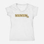 Caffeine Science Periodic Table-Womens-V-Neck-Tee-tobefonseca
