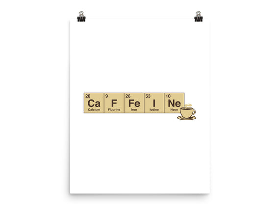 Caffeine Science Periodic Table