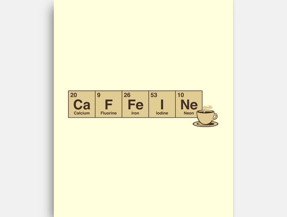 Caffeine Science Periodic Table