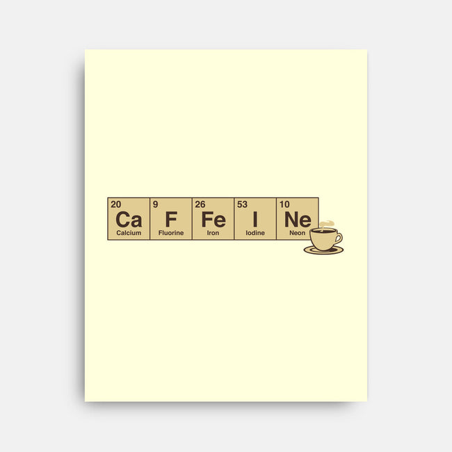 Caffeine Science Periodic Table-None-Stretched-Canvas-tobefonseca