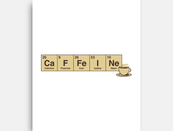 Caffeine Science Periodic Table