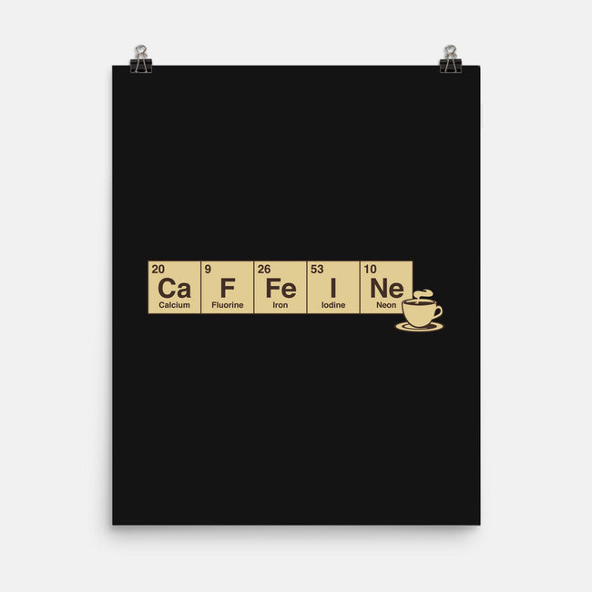 Caffeine Science Periodic Table-None-Matte-Poster-tobefonseca