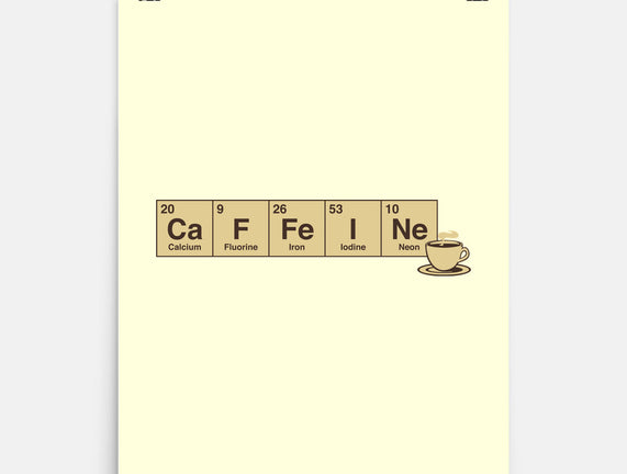 Caffeine Science Periodic Table