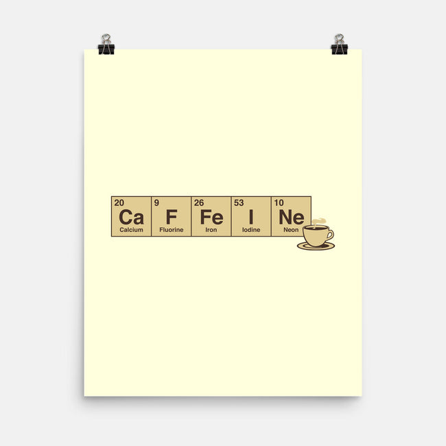 Caffeine Science Periodic Table-None-Matte-Poster-tobefonseca