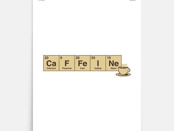 Caffeine Science Periodic Table