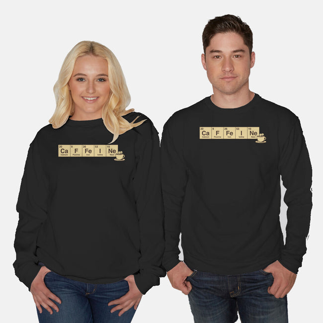 Caffeine Science Periodic Table-Unisex-Crew Neck-Sweatshirt-tobefonseca