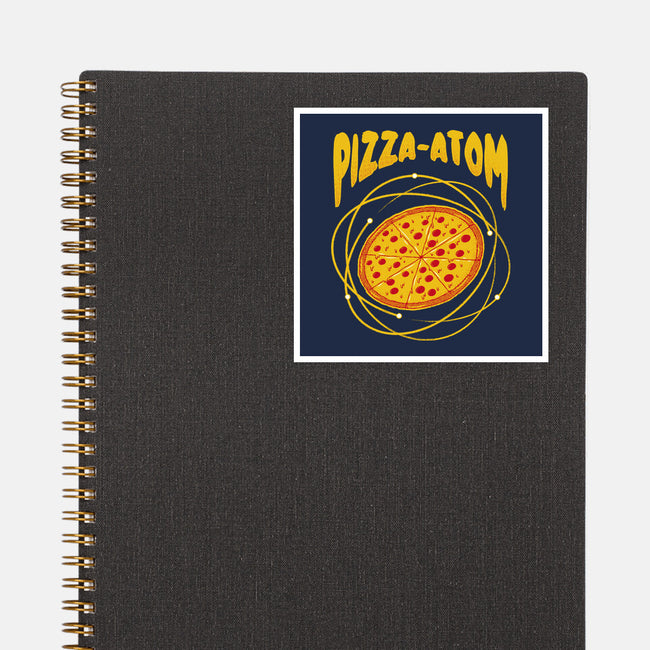 Pizza Atom Science-None-Glossy-Sticker-tobefonseca