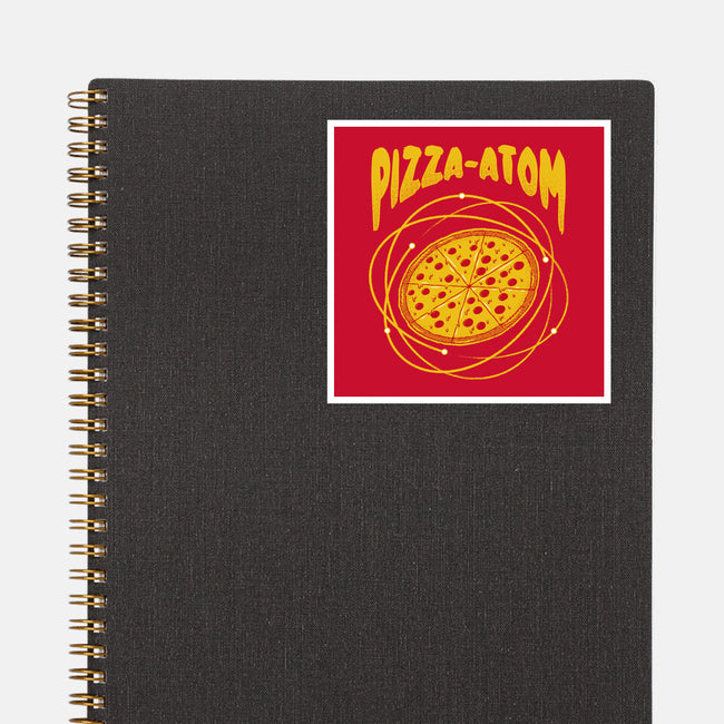 Pizza Atom Science-None-Glossy-Sticker-tobefonseca