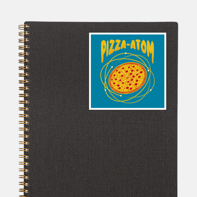 Pizza Atom Science-None-Glossy-Sticker-tobefonseca