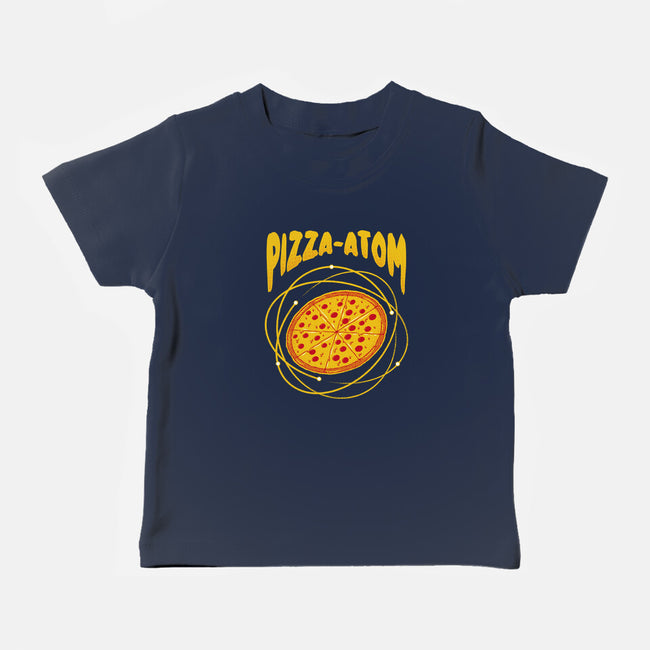 Pizza Atom Science-Baby-Basic-Tee-tobefonseca