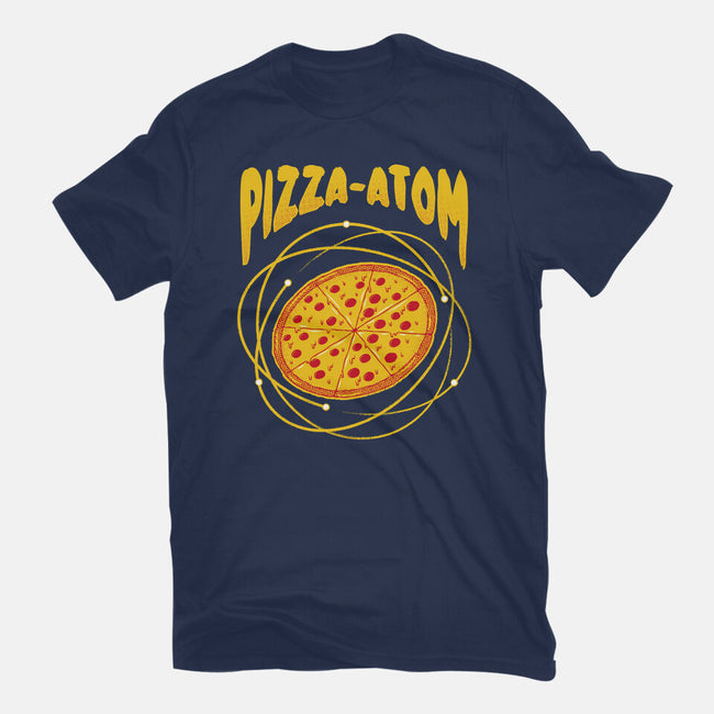 Pizza Atom Science-Mens-Basic-Tee-tobefonseca