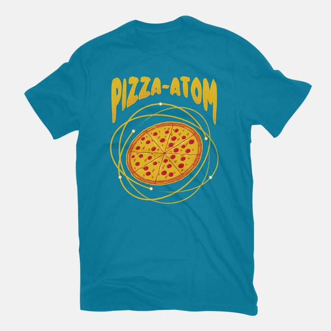 Pizza Atom Science-Womens-Basic-Tee-tobefonseca
