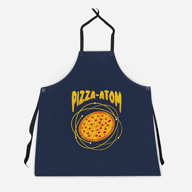 Pizza Atom Science-Unisex-Kitchen-Apron-tobefonseca