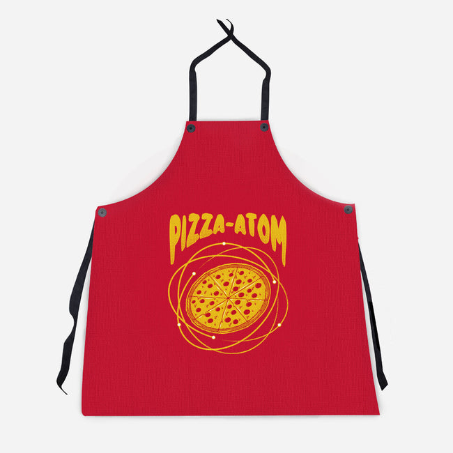 Pizza Atom Science-Unisex-Kitchen-Apron-tobefonseca