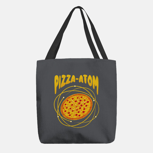 Pizza Atom Science-None-Basic Tote-Bag-tobefonseca