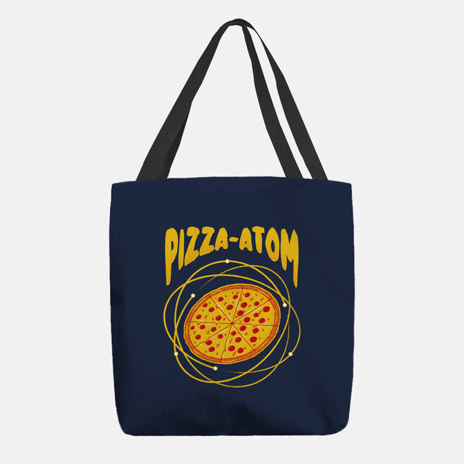 Pizza Atom Science-None-Basic Tote-Bag-tobefonseca