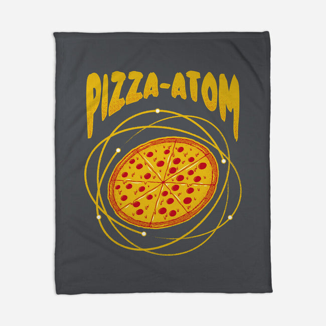 Pizza Atom Science-None-Fleece-Blanket-tobefonseca