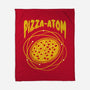 Pizza Atom Science-None-Fleece-Blanket-tobefonseca