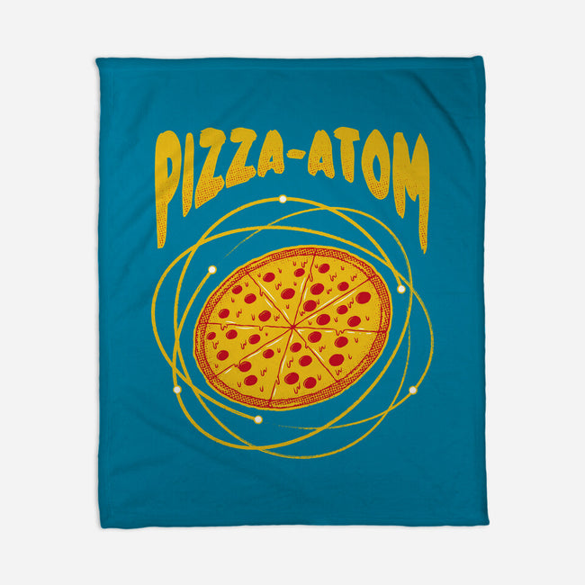 Pizza Atom Science-None-Fleece-Blanket-tobefonseca