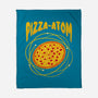 Pizza Atom Science-None-Fleece-Blanket-tobefonseca