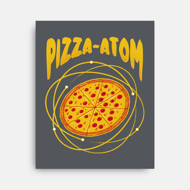 Pizza Atom Science-None-Stretched-Canvas-tobefonseca