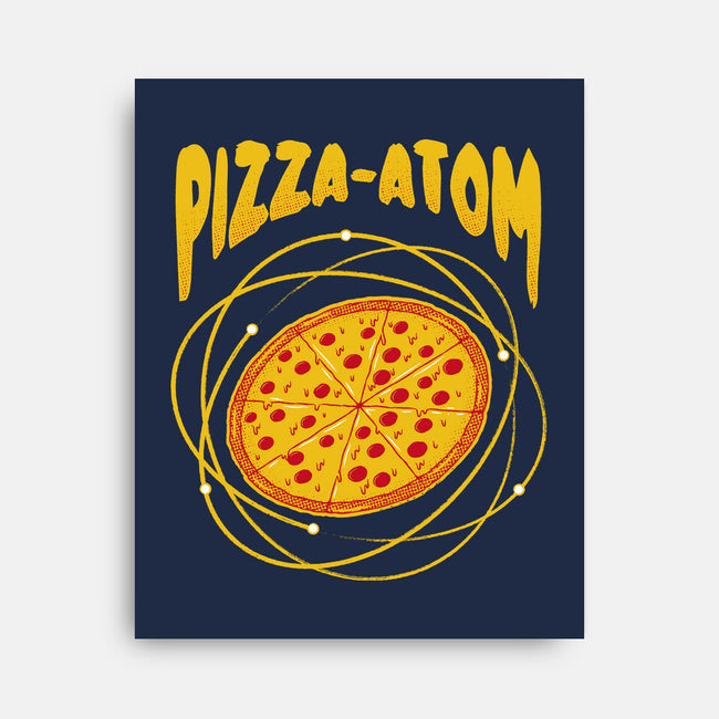 Pizza Atom Science-None-Stretched-Canvas-tobefonseca