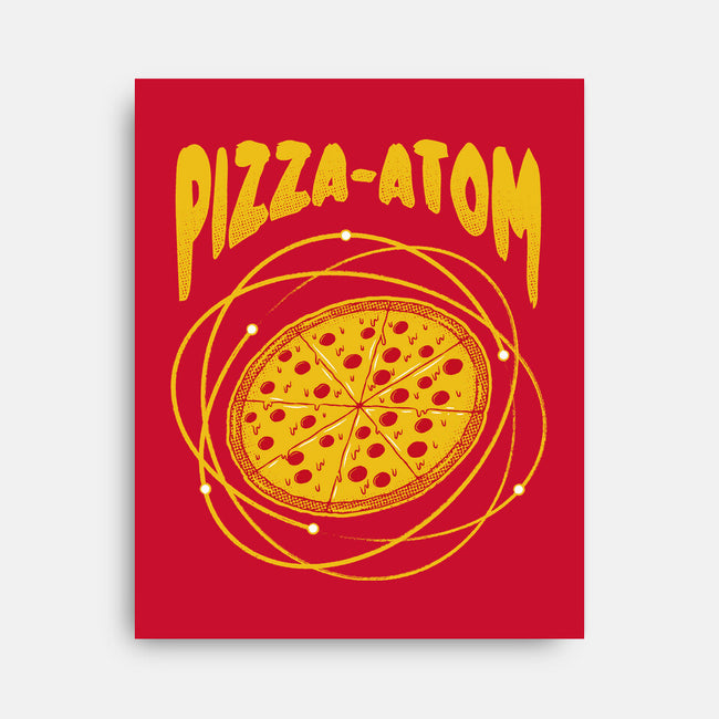 Pizza Atom Science-None-Stretched-Canvas-tobefonseca