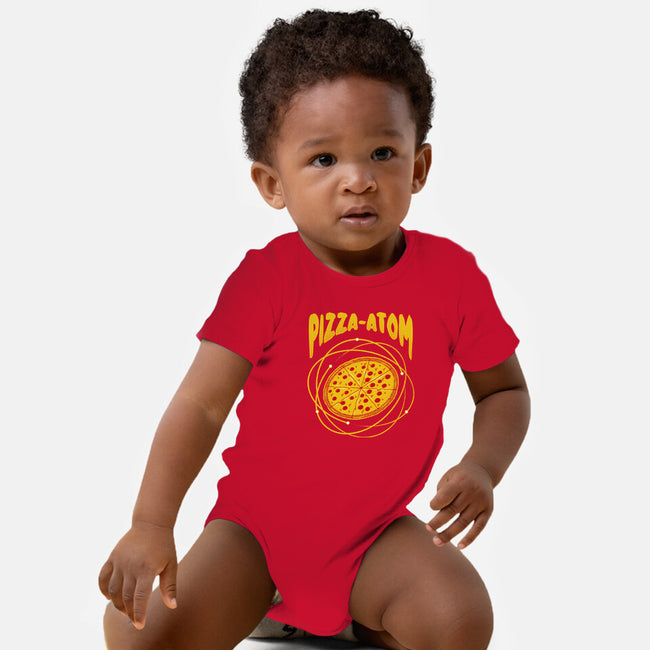 Pizza Atom Science-Baby-Basic-Onesie-tobefonseca