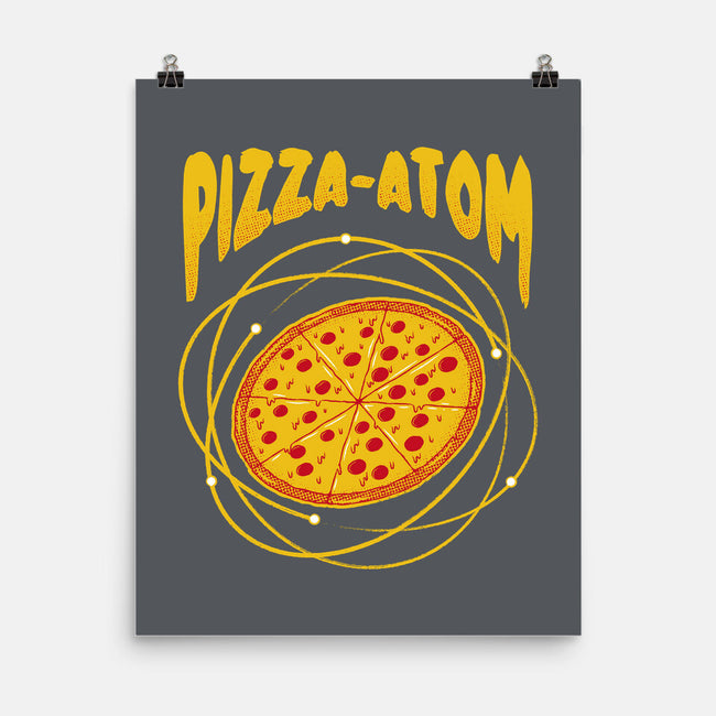 Pizza Atom Science-None-Matte-Poster-tobefonseca
