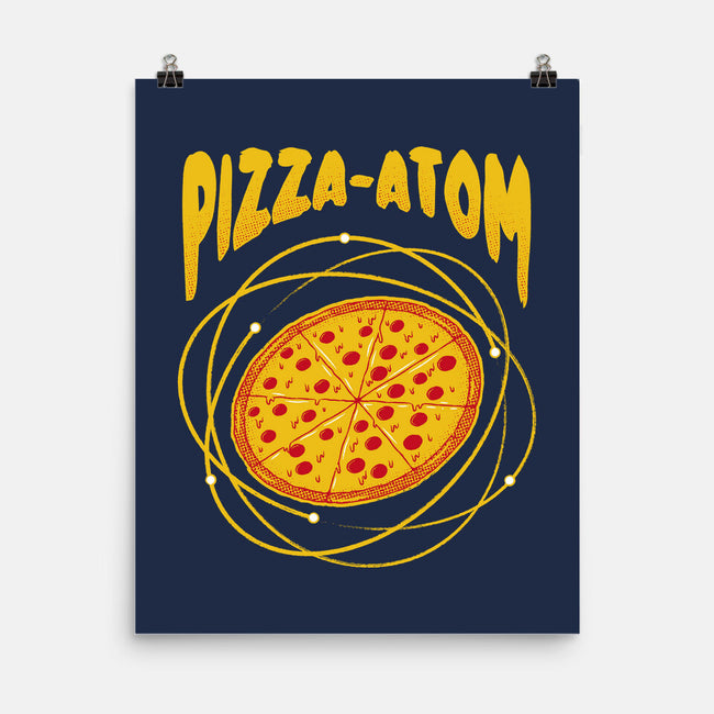 Pizza Atom Science-None-Matte-Poster-tobefonseca
