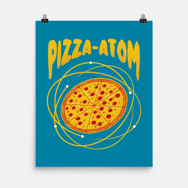 Pizza Atom Science-None-Matte-Poster-tobefonseca