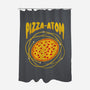 Pizza Atom Science-None-Polyester-Shower Curtain-tobefonseca
