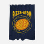 Pizza Atom Science-None-Polyester-Shower Curtain-tobefonseca