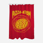 Pizza Atom Science-None-Polyester-Shower Curtain-tobefonseca