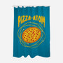 Pizza Atom Science-None-Polyester-Shower Curtain-tobefonseca