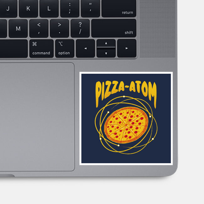 Pizza Atom Science-None-Glossy-Sticker-tobefonseca
