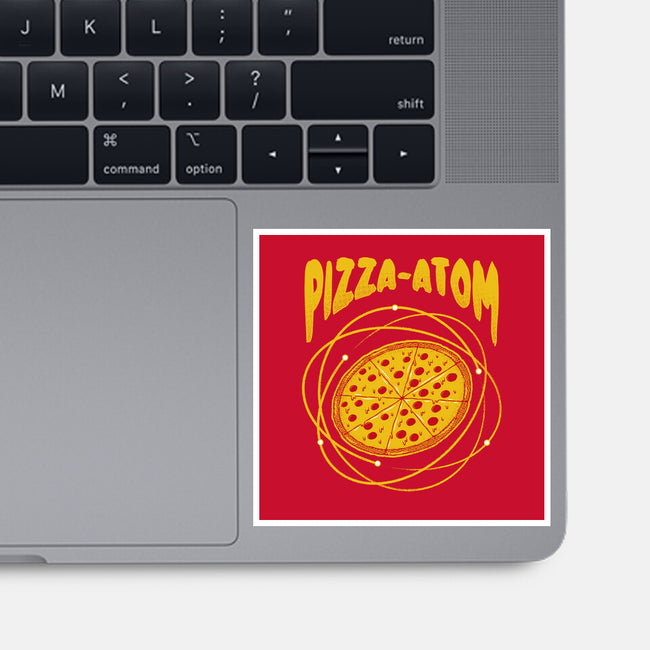 Pizza Atom Science-None-Glossy-Sticker-tobefonseca