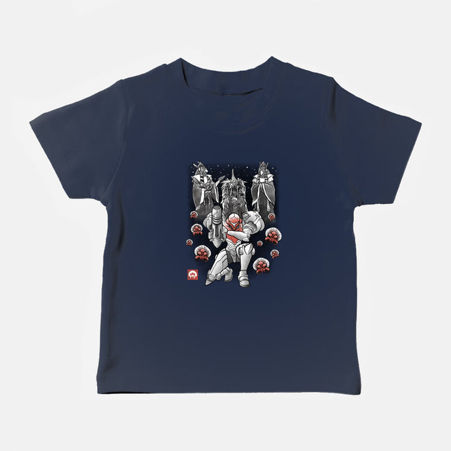 Galactic Bounty Sumi-E-Baby-Basic-Tee-Astrobot Invention