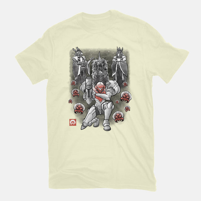 Galactic Bounty Sumi-E-Mens-Premium-Tee-Astrobot Invention