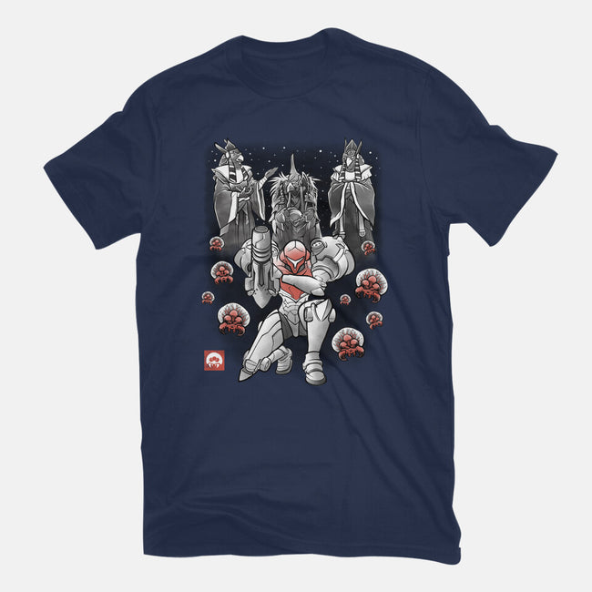 Galactic Bounty Sumi-E-Mens-Premium-Tee-Astrobot Invention