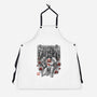 Galactic Bounty Sumi-E-Unisex-Kitchen-Apron-Astrobot Invention