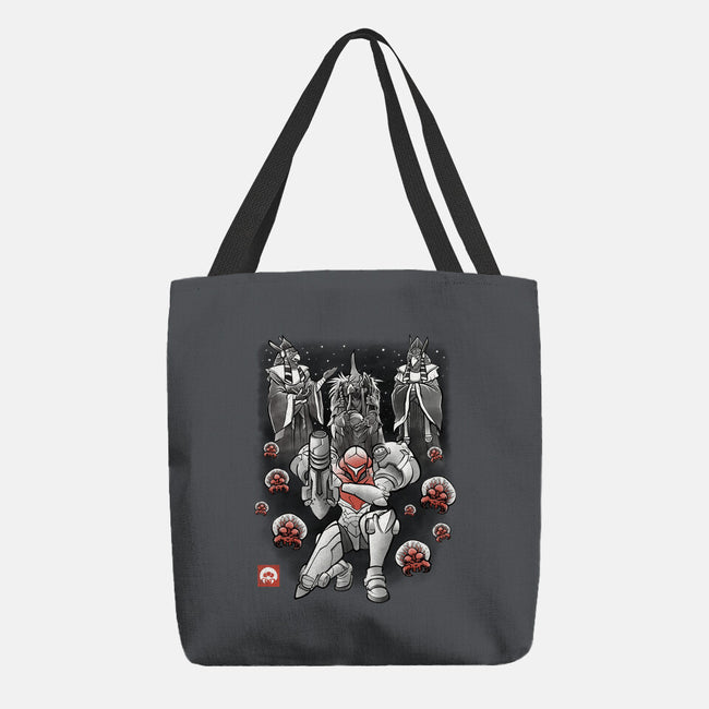 Galactic Bounty Sumi-E-None-Basic Tote-Bag-Astrobot Invention