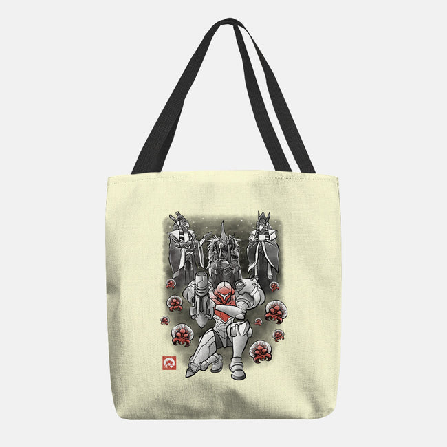 Galactic Bounty Sumi-E-None-Basic Tote-Bag-Astrobot Invention