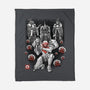 Galactic Bounty Sumi-E-None-Fleece-Blanket-Astrobot Invention