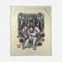 Galactic Bounty Sumi-E-None-Fleece-Blanket-Astrobot Invention