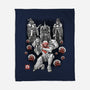 Galactic Bounty Sumi-E-None-Fleece-Blanket-Astrobot Invention