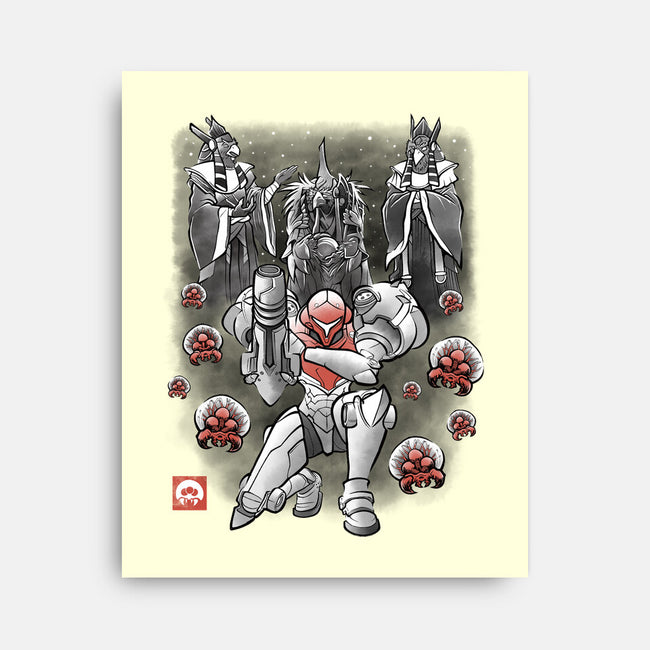 Galactic Bounty Sumi-E-None-Stretched-Canvas-Astrobot Invention