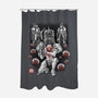 Galactic Bounty Sumi-E-None-Polyester-Shower Curtain-Astrobot Invention