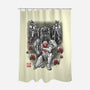 Galactic Bounty Sumi-E-None-Polyester-Shower Curtain-Astrobot Invention