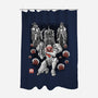Galactic Bounty Sumi-E-None-Polyester-Shower Curtain-Astrobot Invention